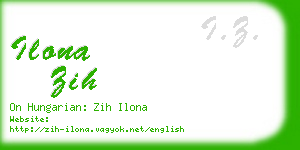 ilona zih business card